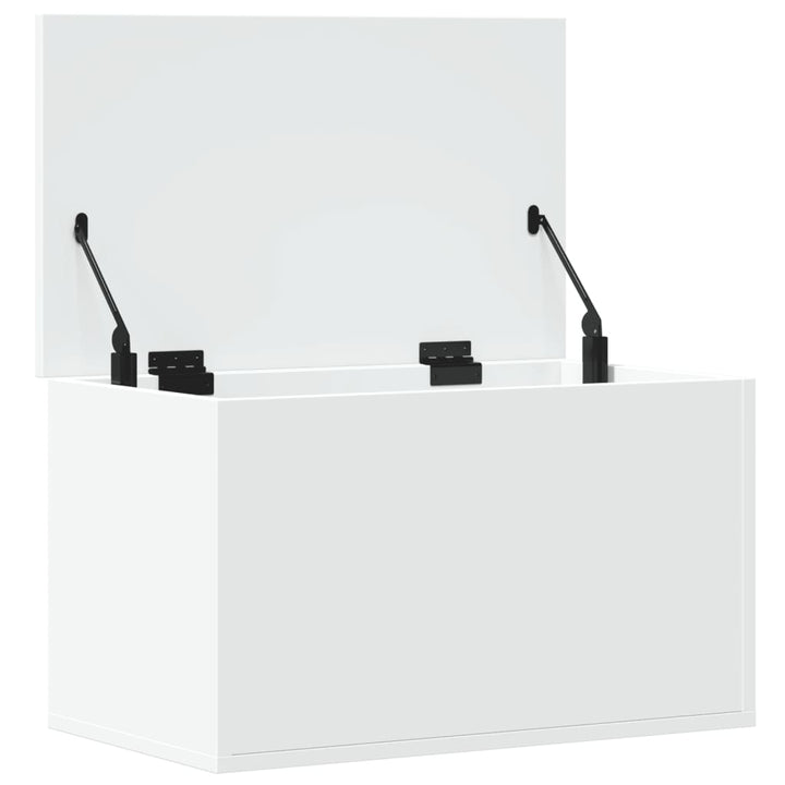 opbevaringsboks 60x35x35 cm konstrueret træ hvid