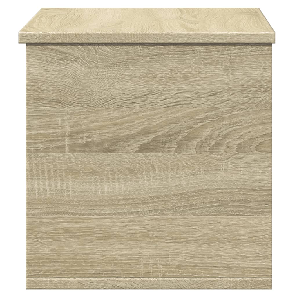 opbevaringsboks 60x35x35 cm konstrueret træ sonoma-eg
