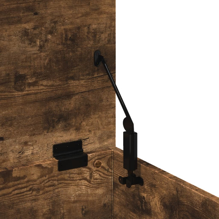 opbevaringsboks 60x35x35 cm konstrueret træ røget egetræsfarve