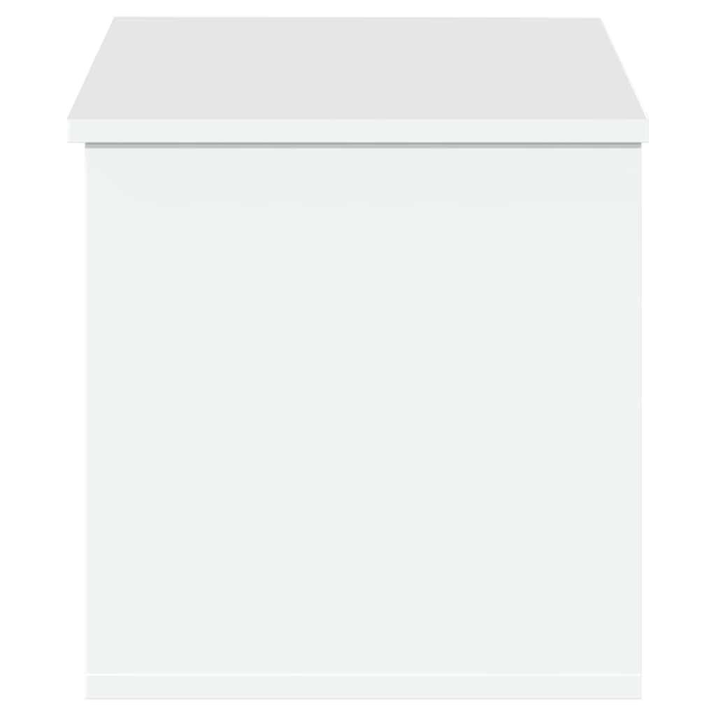 opbevaringsboks 90x35x35 cm konstrueret træ hvid