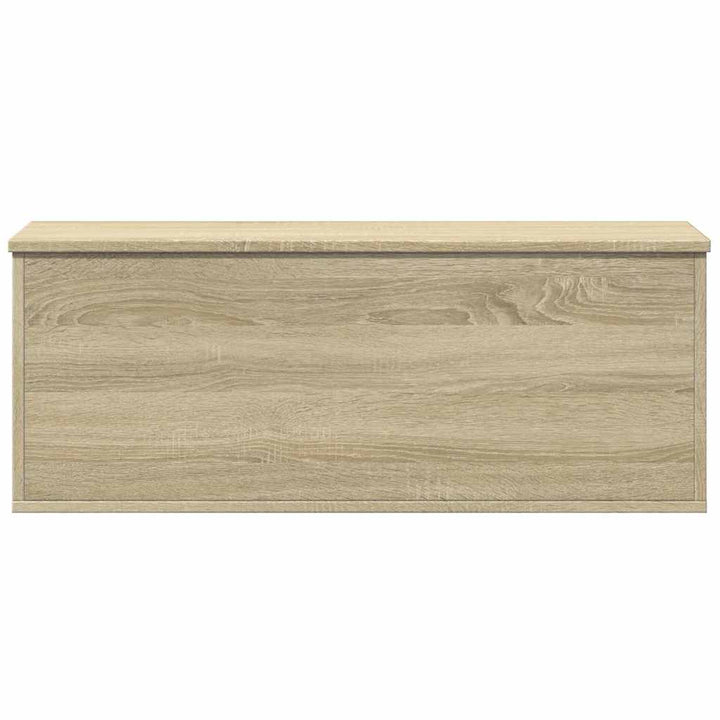 opbevaringsboks 90x35x35 cm konstrueret træ sonoma-eg