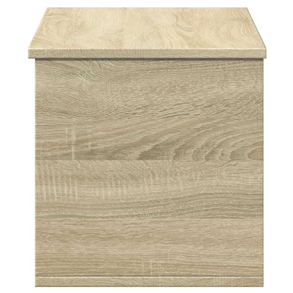 opbevaringsboks 90x35x35 cm konstrueret træ sonoma-eg