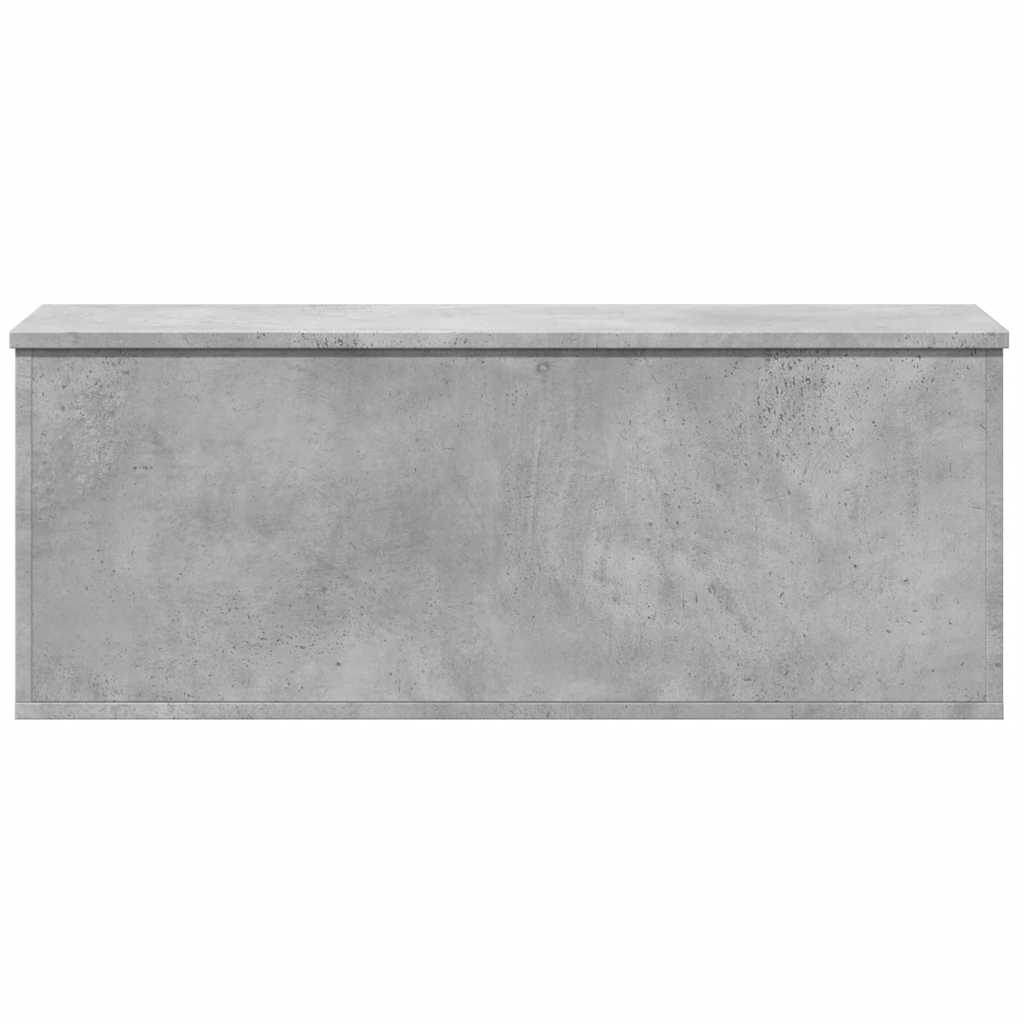 opbevaringsboks 90x35x35 cm konstrueret træ betongrå