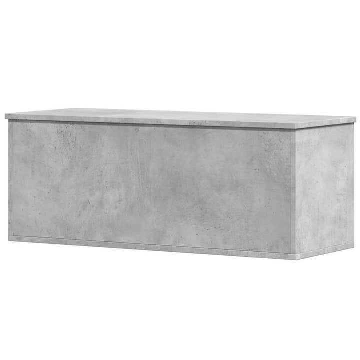 opbevaringsboks 90x35x35 cm konstrueret træ betongrå
