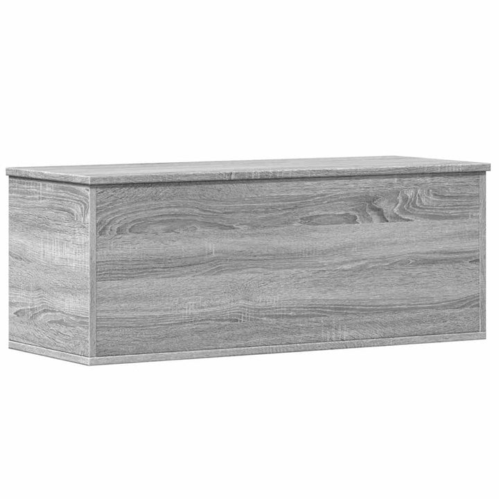 opbevaringsboks 90x35x35 cm konstrueret træ grå sonoma-eg