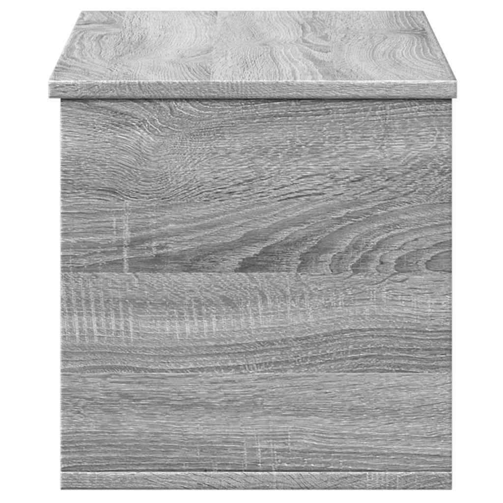 opbevaringsboks 90x35x35 cm konstrueret træ grå sonoma-eg