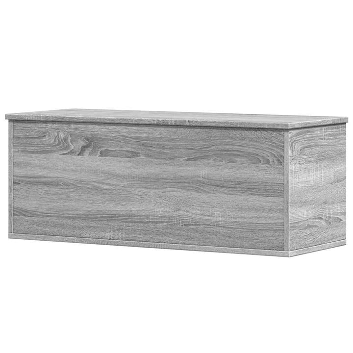 opbevaringsboks 90x35x35 cm konstrueret træ grå sonoma-eg
