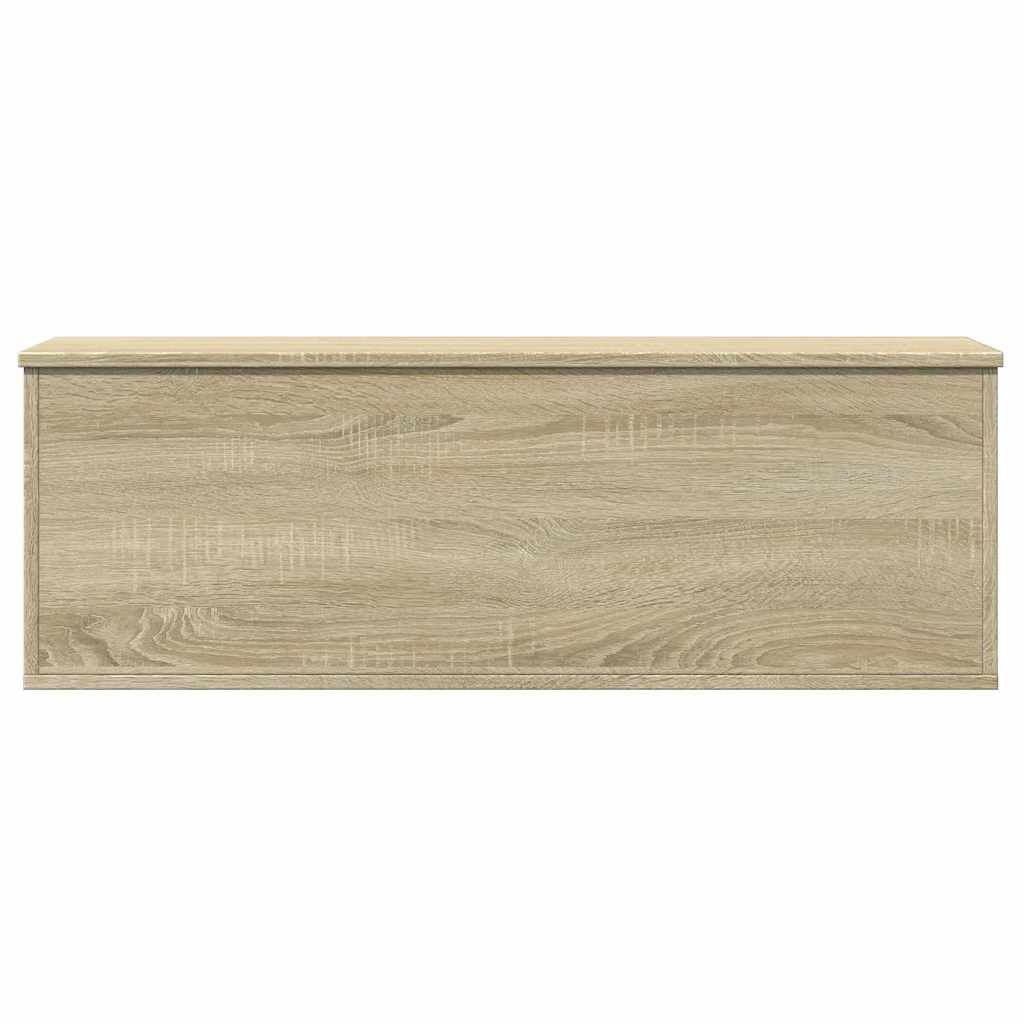 opbevaringsboks 102x35x35 cm konstrueret træ sonoma-eg