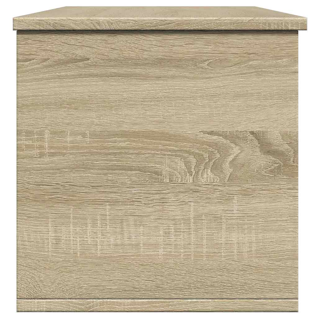 opbevaringsboks 102x35x35 cm konstrueret træ sonoma-eg
