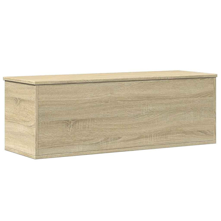 opbevaringsboks 102x35x35 cm konstrueret træ sonoma-eg