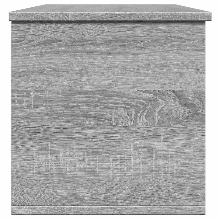 opbevaringsboks 102x35x35 cm konstrueret træ grå sonoma-eg
