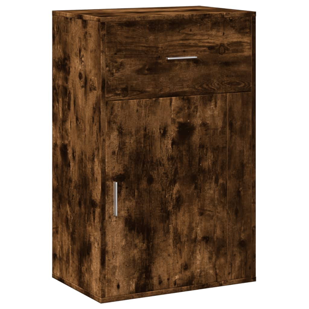 opbevaringsskab 56,5x39x90 cm konstrueret træ røget egetræ