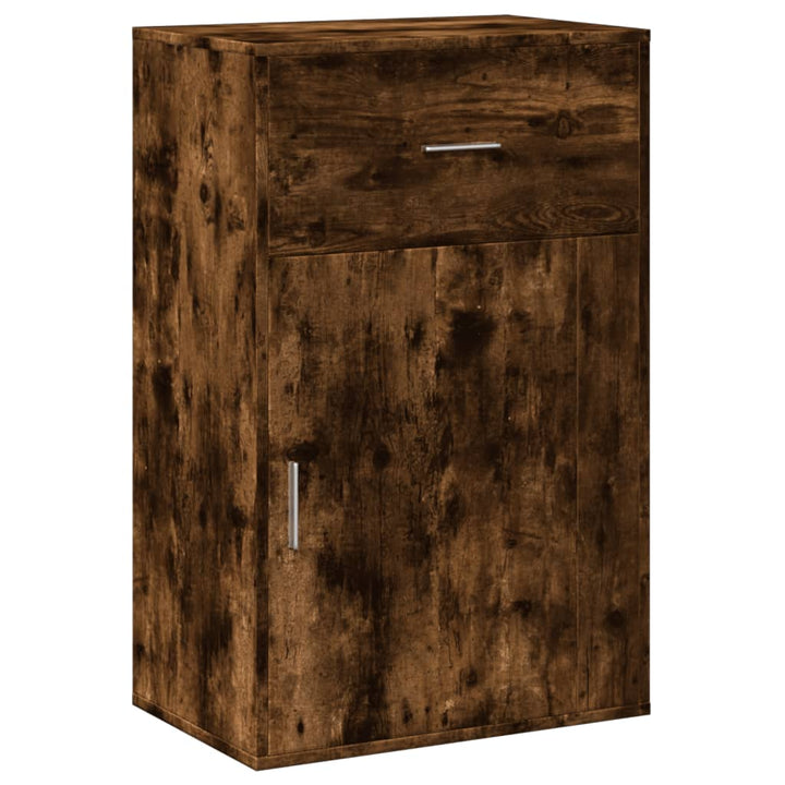 opbevaringsskab 56,5x39x90 cm konstrueret træ røget egetræ