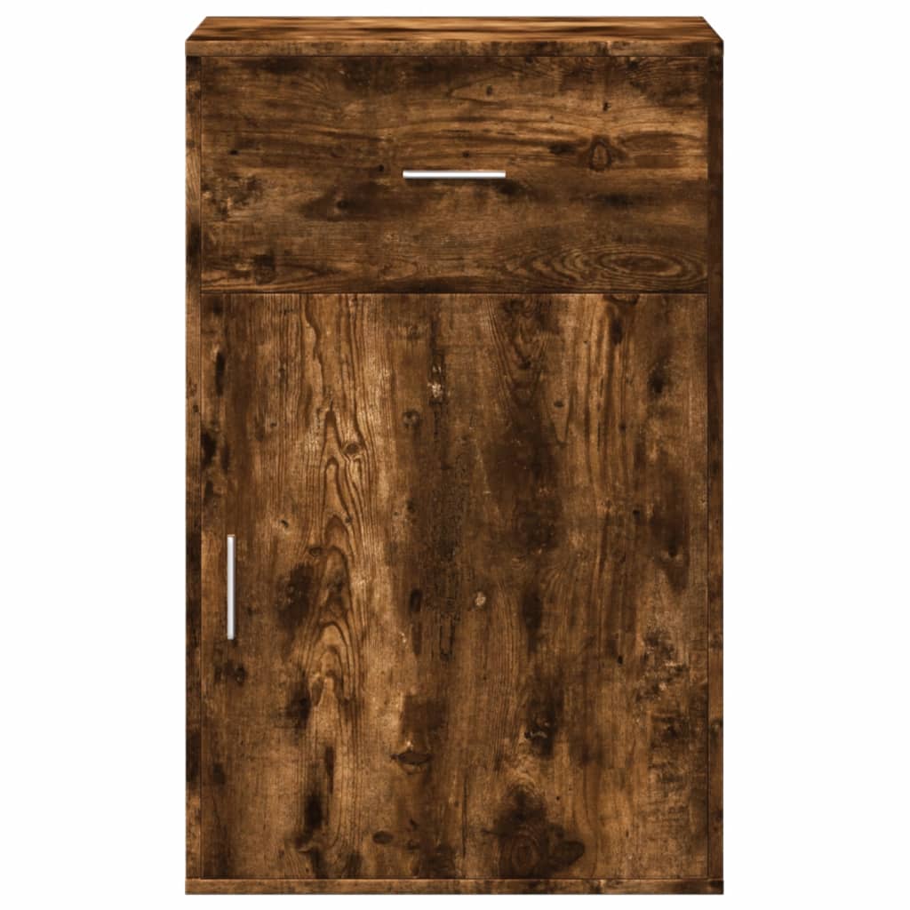 opbevaringsskab 56,5x39x90 cm konstrueret træ røget egetræ