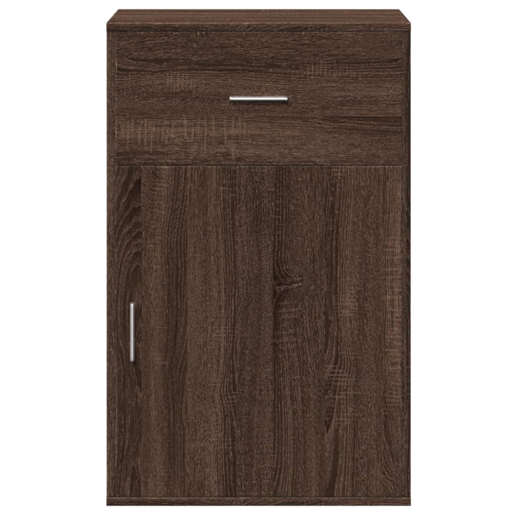 opbevaringsskab 56,5x39x90 cm konstrueret træ brun egetræsfarve