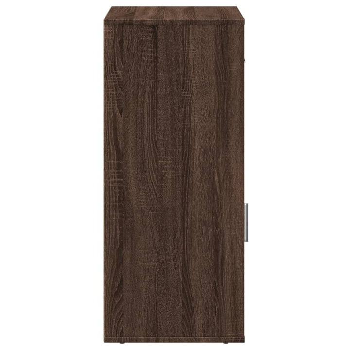 opbevaringsskab 56,5x39x90 cm konstrueret træ brun egetræsfarve