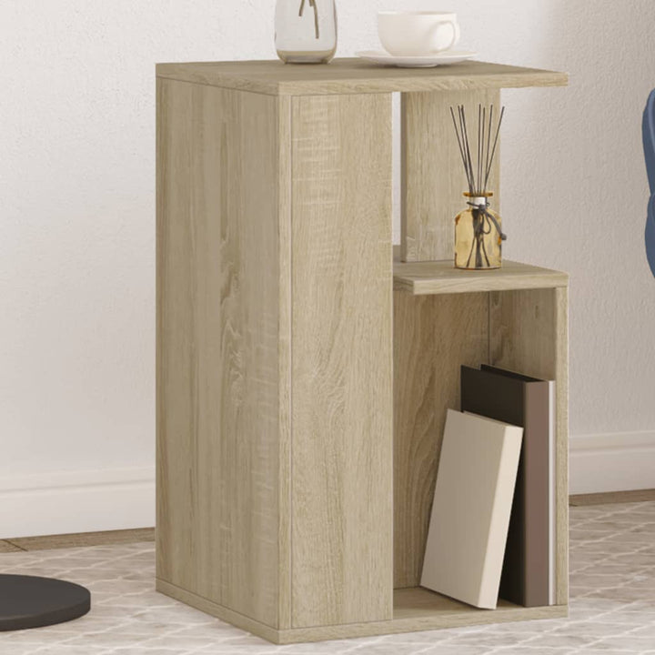 sidebord 35x35x60 cm konstrueret træ sonoma-eg