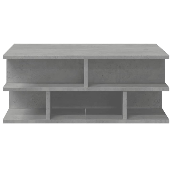 sofabord 70x70x29 cm konstrueret træ betongrå