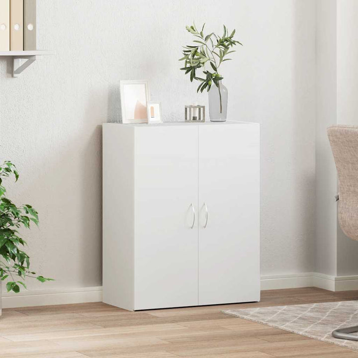 arkivskab 60x32x77,5 cm konstrueret træ hvid