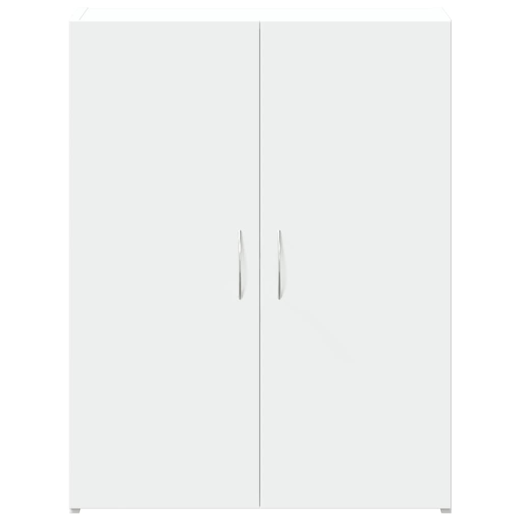 arkivskab 60x32x77,5 cm konstrueret træ hvid
