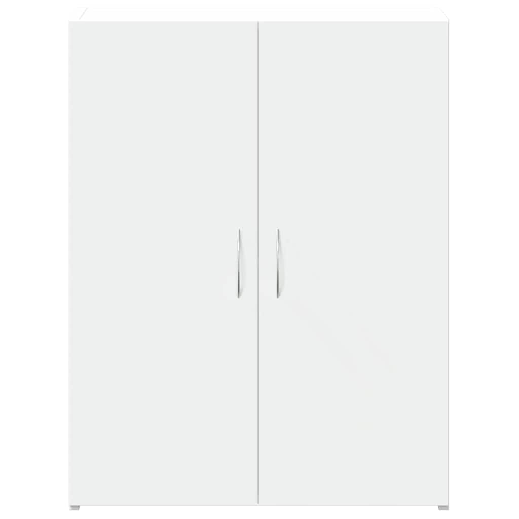 arkivskab 60x32x77,5 cm konstrueret træ hvid
