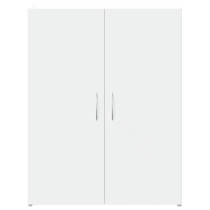 arkivskab 60x32x77,5 cm konstrueret træ hvid