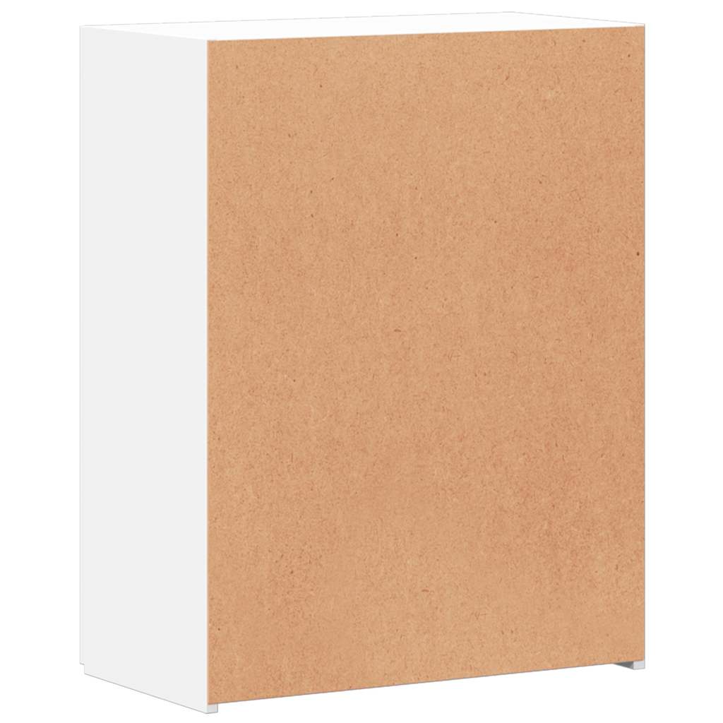 arkivskab 60x32x77,5 cm konstrueret træ hvid