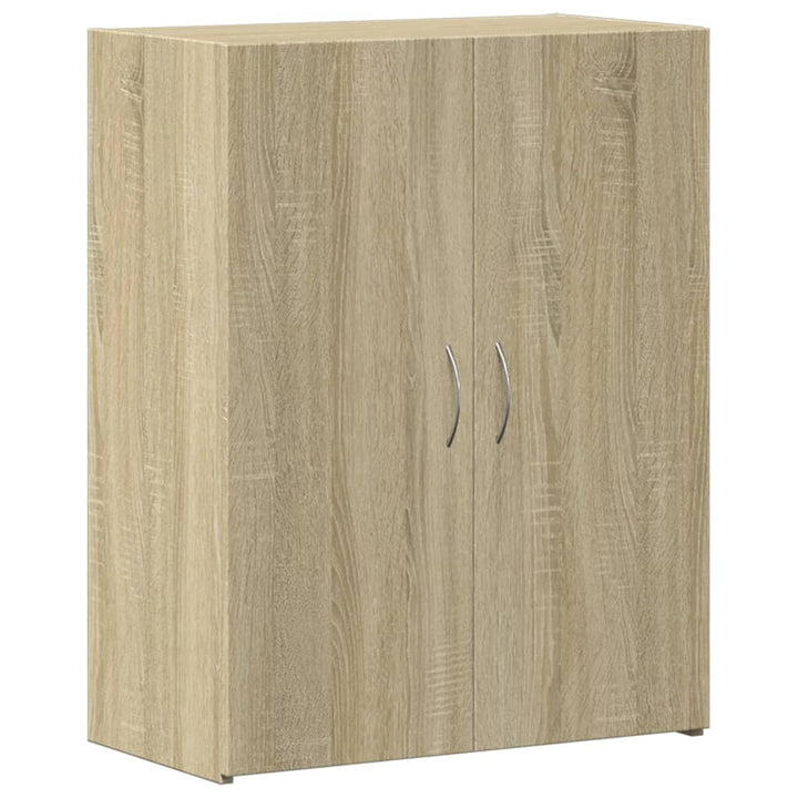 arkivskab 60x32x77,5 cm konstrueret træ sonoma-eg