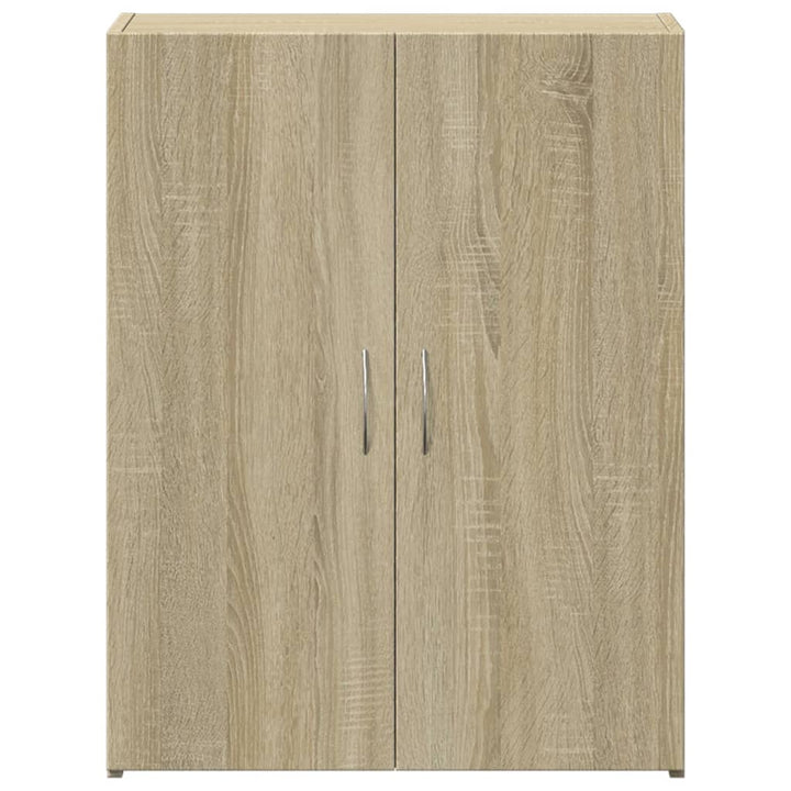 arkivskab 60x32x77,5 cm konstrueret træ sonoma-eg