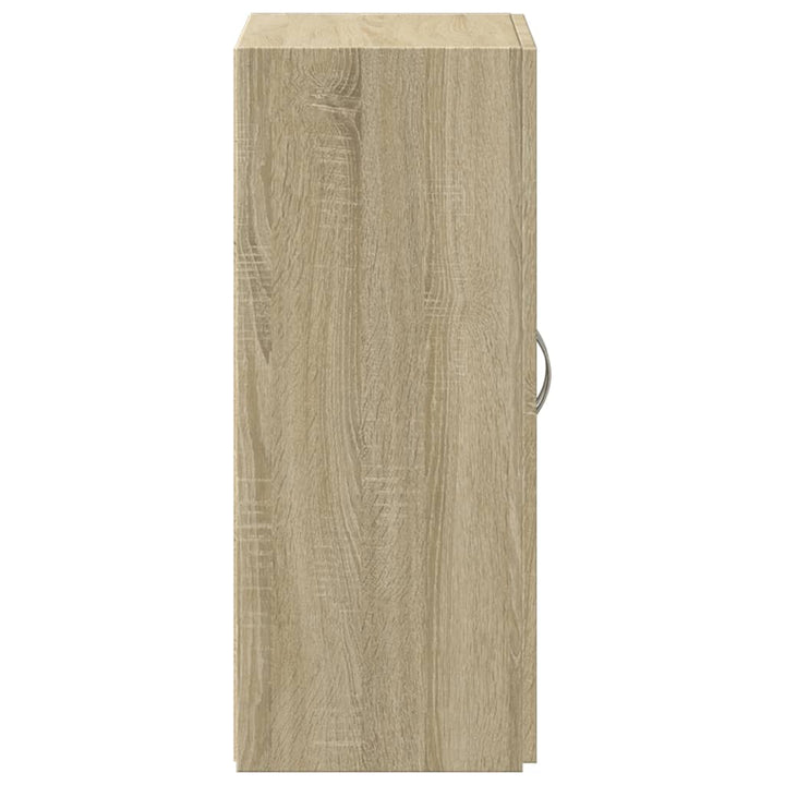 arkivskab 60x32x77,5 cm konstrueret træ sonoma-eg