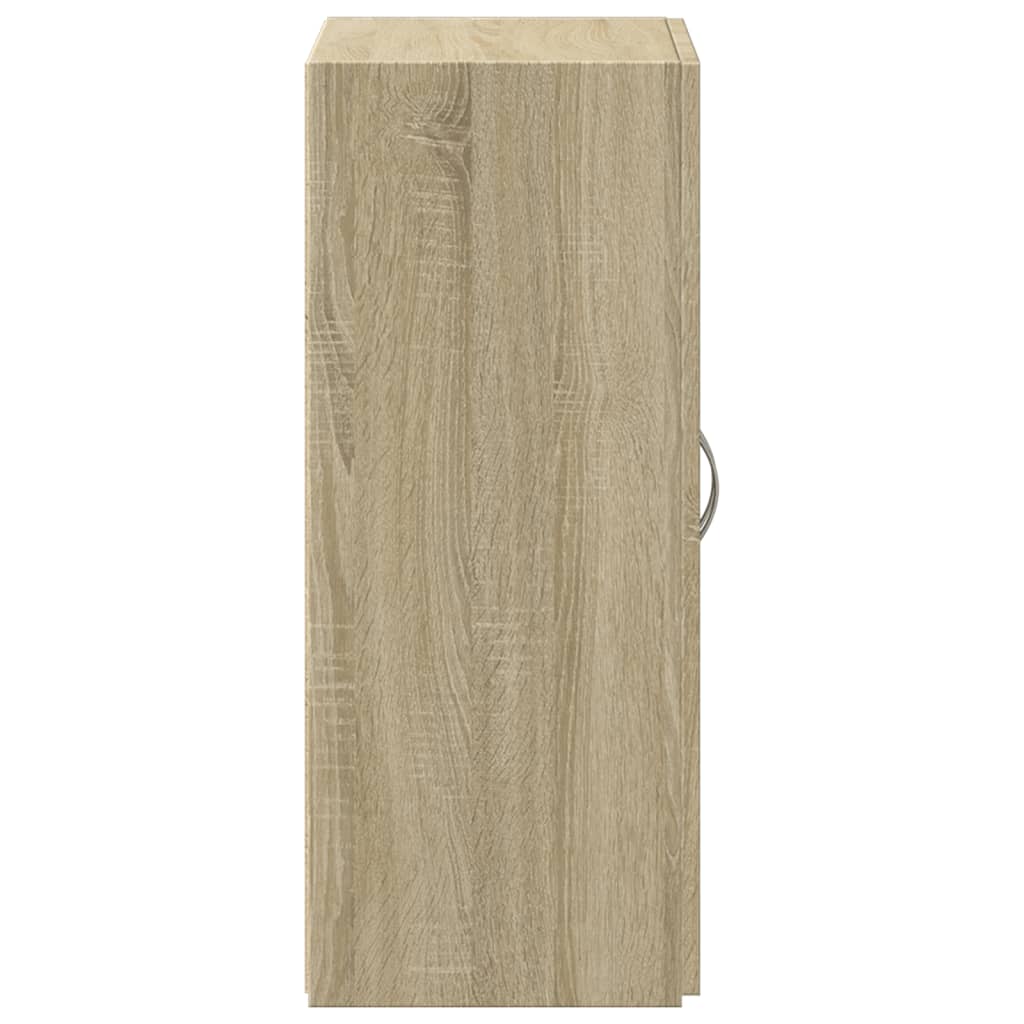arkivskab 60x32x77,5 cm konstrueret træ sonoma-eg