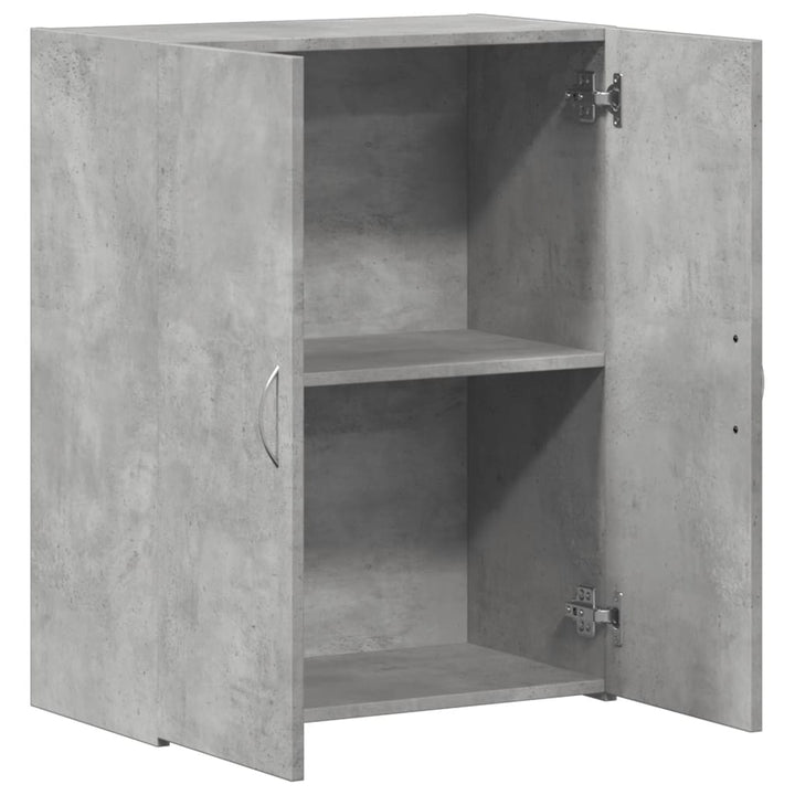 arkivskab 60x32x77,5 cm konstrueret træ betongrå