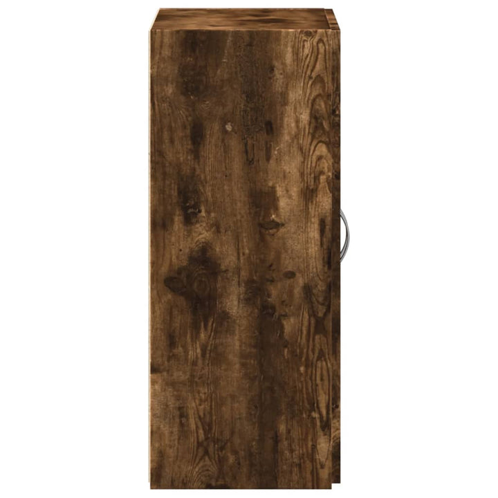 arkivskab 60x32x77,5 cm konstrueret træ røget egetræsfarve