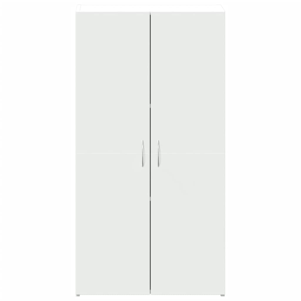 arkivskab 60x32x115 cm konstrueret træ hvid