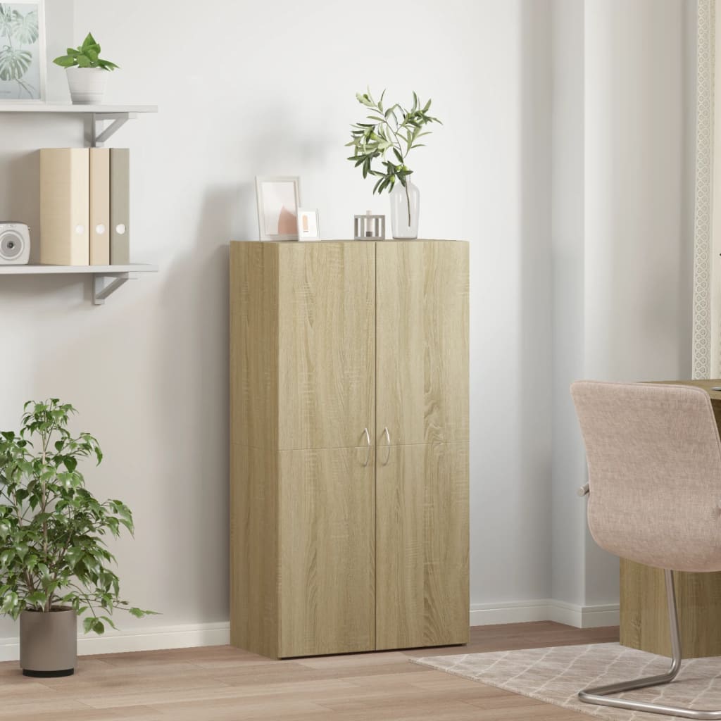 arkivskab 60x32x115 cm konstrueret træ sonoma-eg