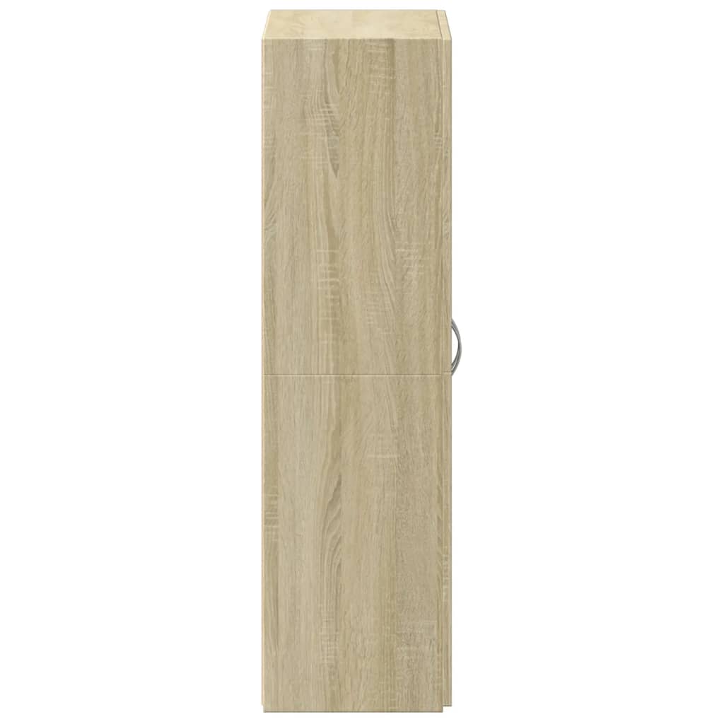 arkivskab 60x32x115 cm konstrueret træ sonoma-eg