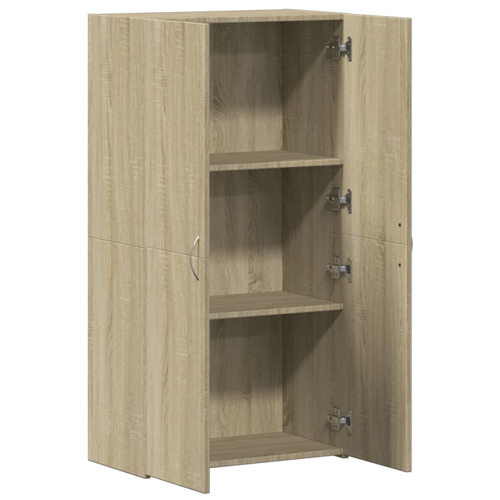 arkivskab 60x32x115 cm konstrueret træ sonoma-eg