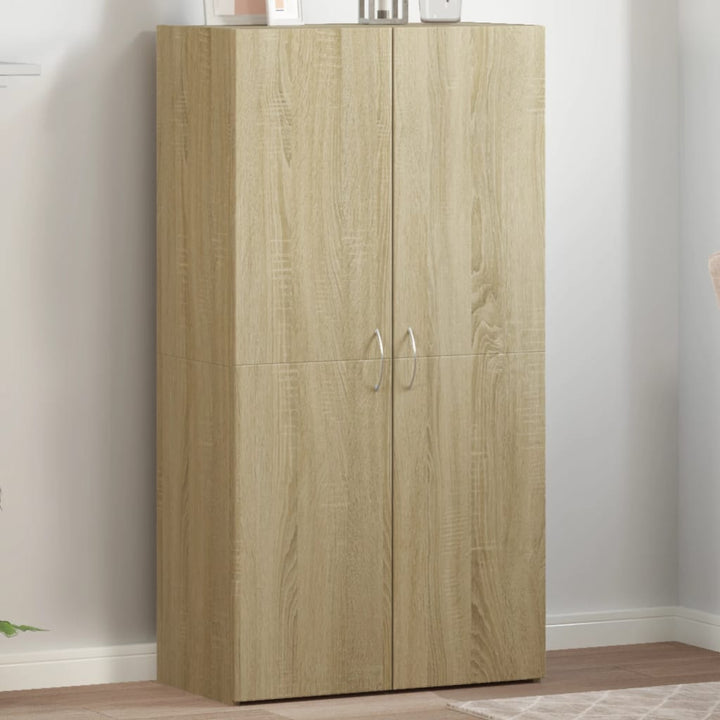 arkivskab 60x32x115 cm konstrueret træ sonoma-eg