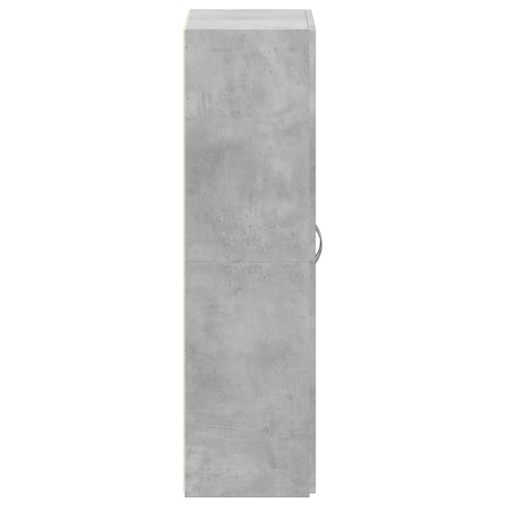 arkivskab 60x32x115 cm konstrueret træ betongrå