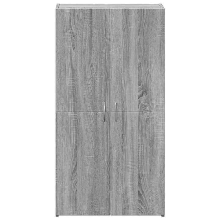 arkivskab 60x32x115 cm konstrueret træ grå sonoma-eg