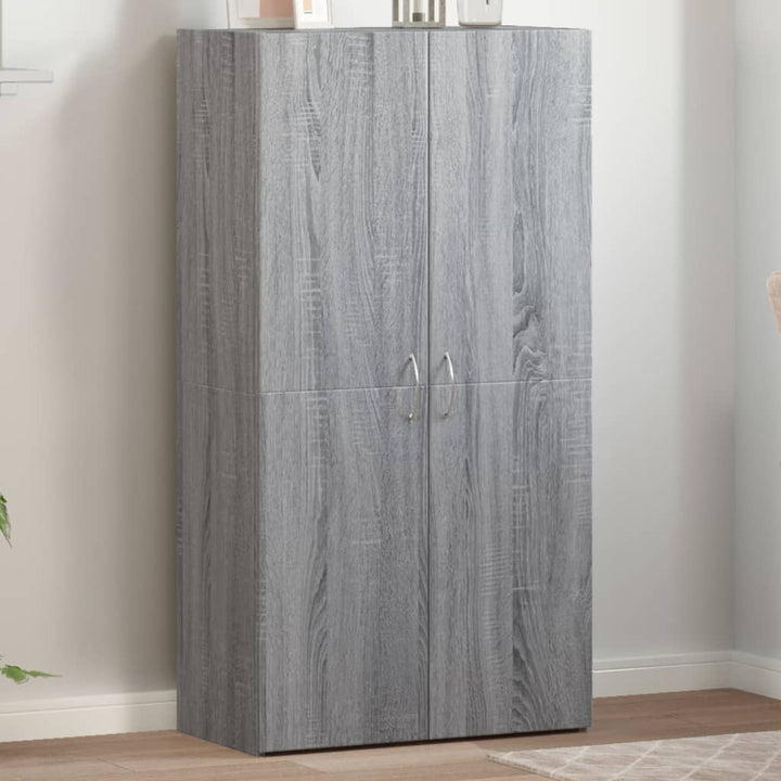 arkivskab 60x32x115 cm konstrueret træ grå sonoma-eg