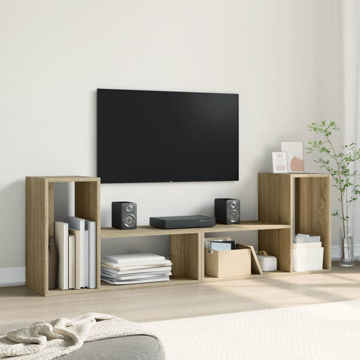 tv-borde 2 stk. 75x30x50 cm konstrueret træ sonoma-eg