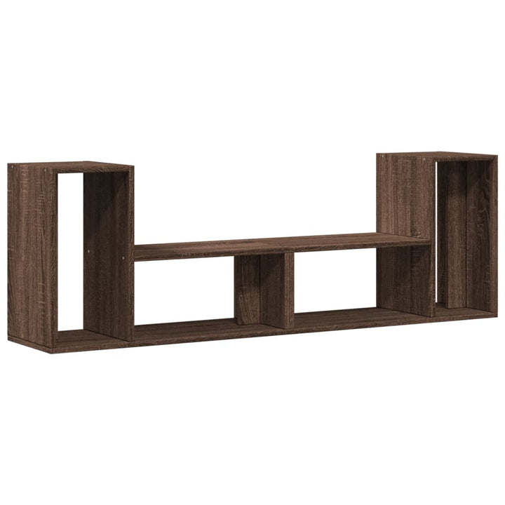tv-borde 2 stk. 75x30x50 cm konstrueret træ brun egetræsfarve
