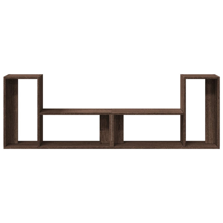 tv-borde 2 stk. 75x30x50 cm konstrueret træ brun egetræsfarve