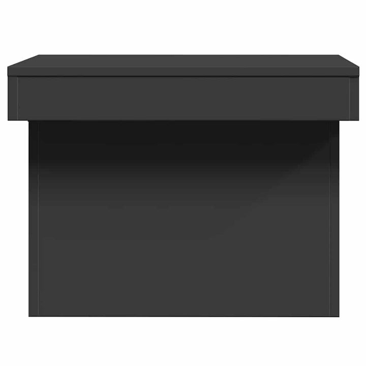 sofabord 80x55x40 cm konstrueret træ sort