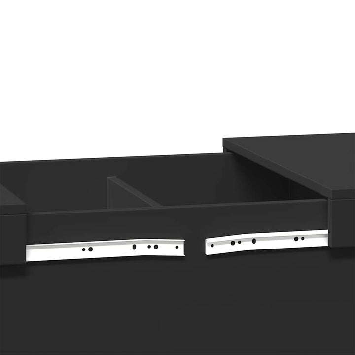 sofabord 100x55x40 cm konstrueret træ sort