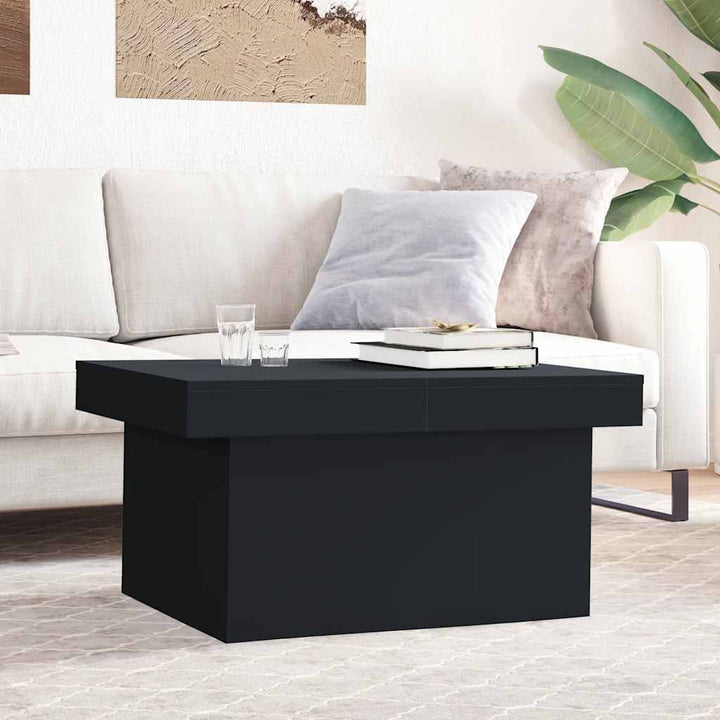 sofabord 100x55x40 cm konstrueret træ sort