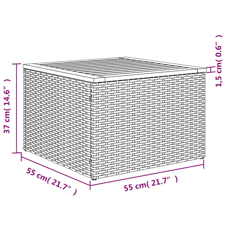 sofaesæt til haven 6 dele med hynder polyrattan grå