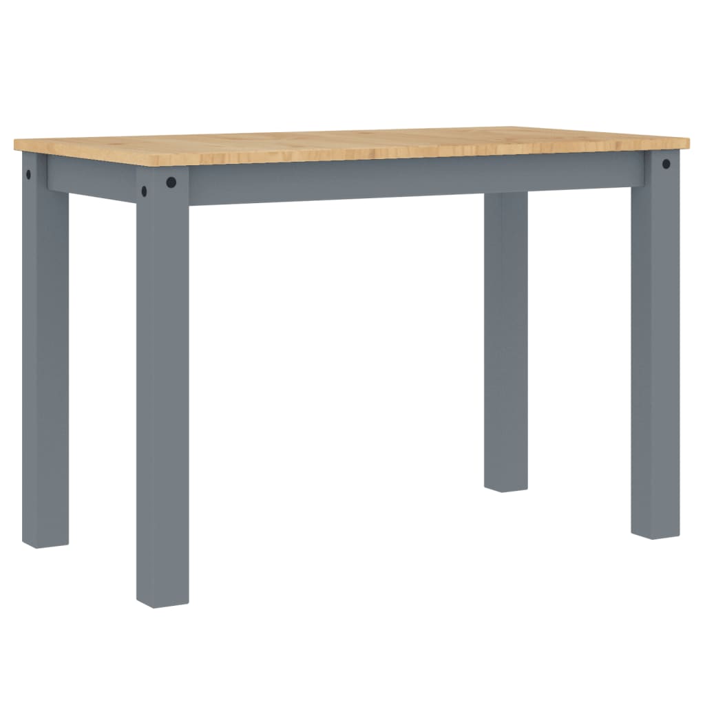 spisebord PANAMA 112x60x75 cm massivt fyrretræ grå
