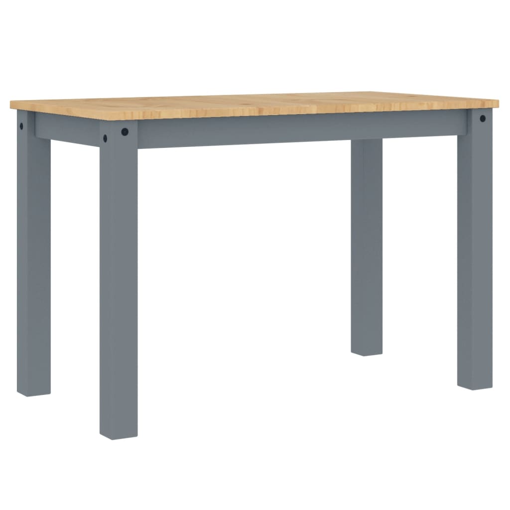 spisebord PANAMA 112x60x75 cm massivt fyrretræ grå